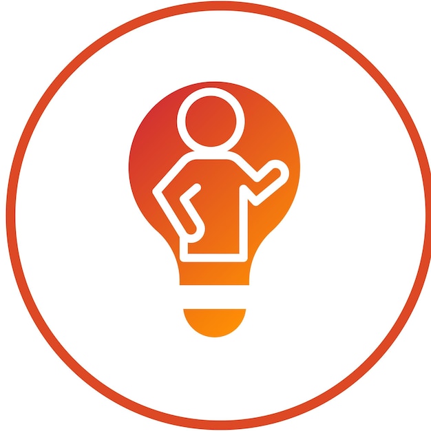 Nauczyciel projektowania wektorowego Inspire Icon Style