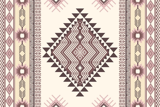 Navajo plemienny wektor bezszwowy wzór ornament rdzennych Amerykanów Abstrakcyjny etniczny wzór geometryczny