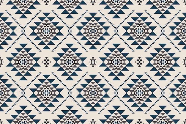 Navajo plemienny wektor bezszwowy wzór ornament rdzennych Amerykanów etniczny styl dekoracji południowo-zachodniego