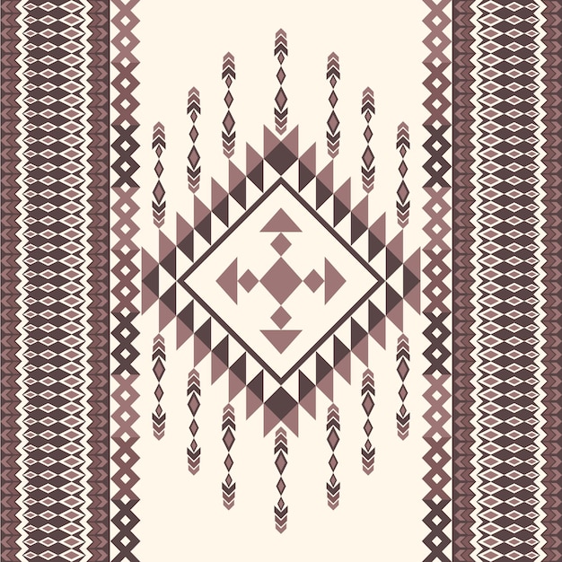 Navajo plemienny wektor bezszwowy wzór ornament rdzennych Amerykanów