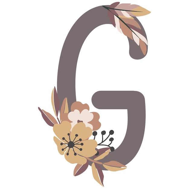 Plik wektorowy nazwa creator flowers zawiera alfabet kwiatowy, kompozycje kwiatowe, urocze elementy graficzne