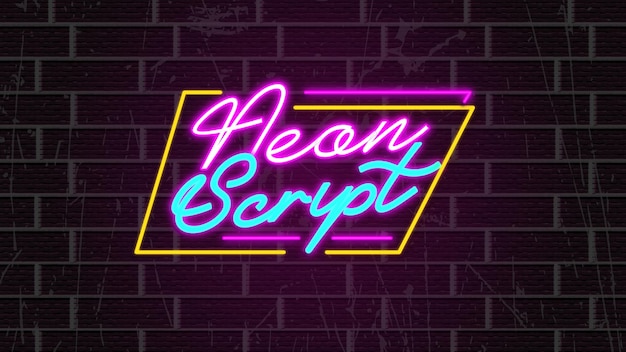 Neonowe napisy w stylu Neon Sign