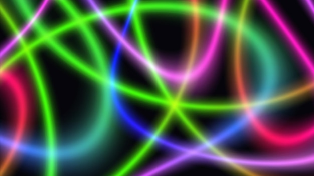 Neonowe światła tło Glow efekt świetlny Ilustracja wektorowa