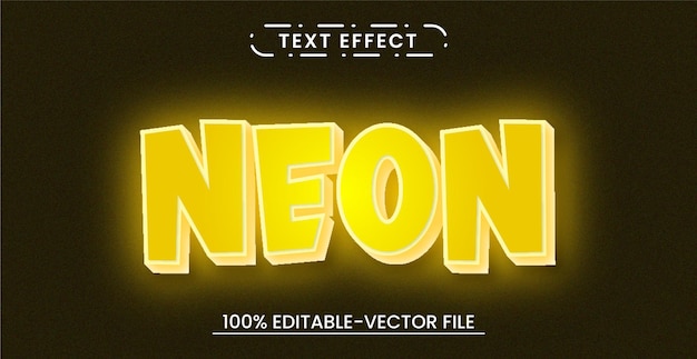 Neonowy, Edytowalny Efekt Tekstowy 3d Z Psd Premium Z Inteligentnym Obiektem