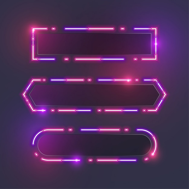 Neonowy Projekt Banera