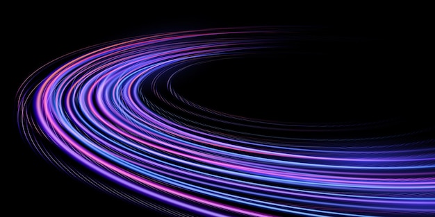 Neonowy tor wyścigowy z żywymi odcieniami uchwyca energię ruchu kreatywność elektryzująca futurystyczna