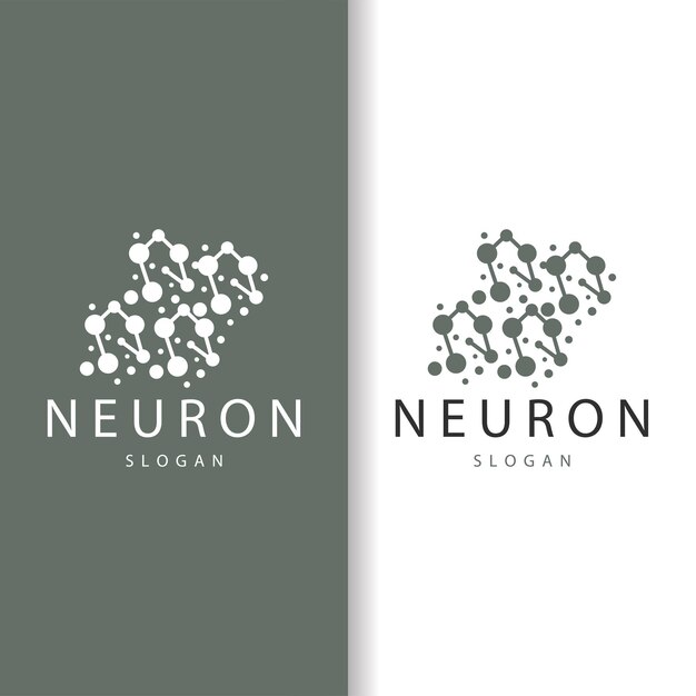 Plik wektorowy neuron logo neuron nerve lub seaweed vector abstract molecule design template ilustracja