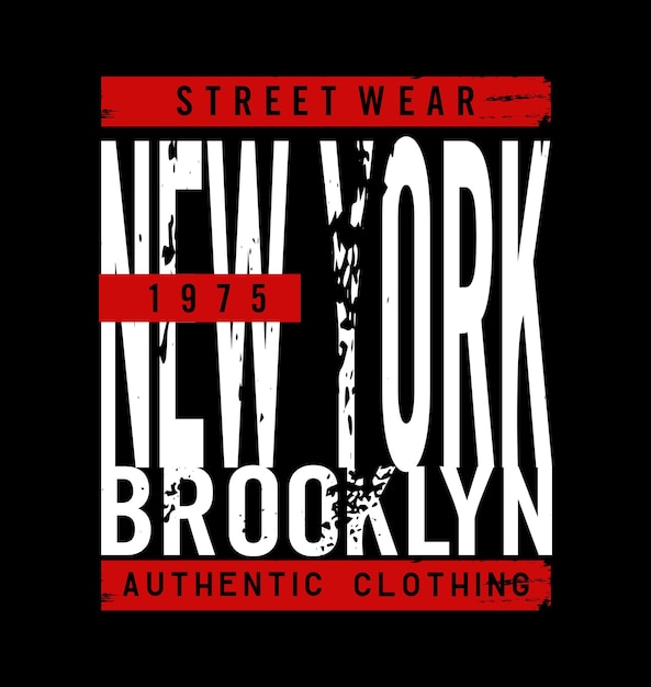 New York Street Wear Design Typografia Wektor Projekt Tekst Ilustracja Znak T Shirt Grafika Druku