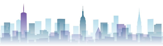 Plik wektorowy new york transparent layers zabytki skyline