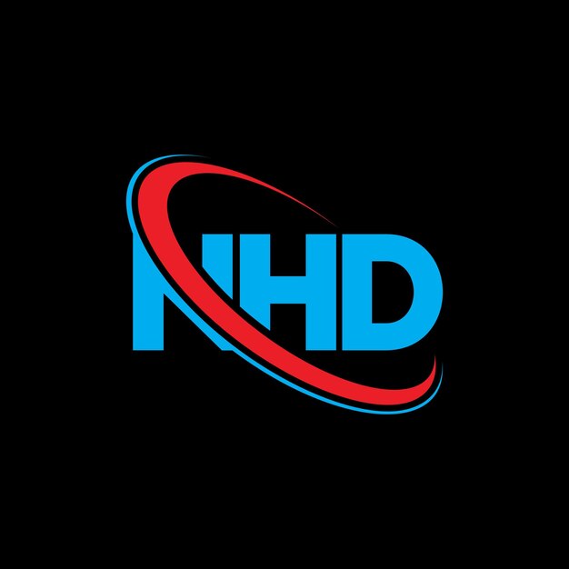 Nhd Logo Nhd Litery Nhd Logo Litery Projekt Inicjały Nhd Logo Powiązane Z Okręgiem I Dużymi Literami Monogram Logo Nhd Typografia Dla Biznesu Technologicznego I Marki Nieruchomości