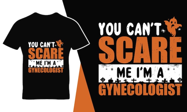 Nie możesz mnie przestraszyć, cytując szablon projektu Halloween t-shirt wektor