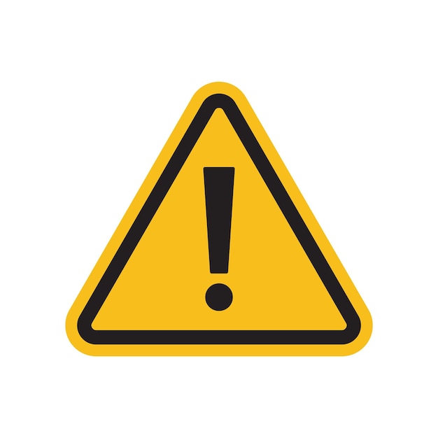 Plik wektorowy niebezpieczeństwo lub zagrożenie żółty symbol ostrzeżenie o niebezpieczeństwie