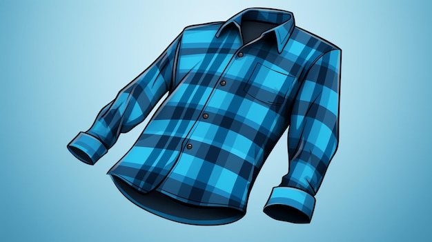 Plik wektorowy niebieska koszula z zdjęciem koszuli