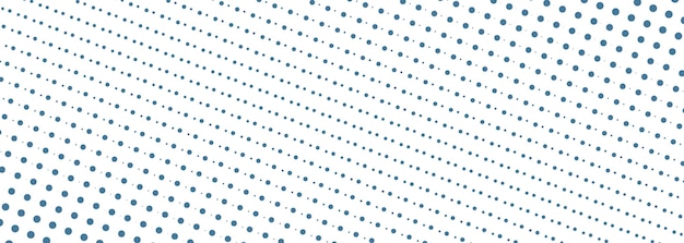 Niebieska Nakładka Tekstury Kropki Półtonów Na Białym Szerokim Tle