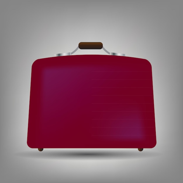 Niebieska walizka ikona ilustracja wektorowa
