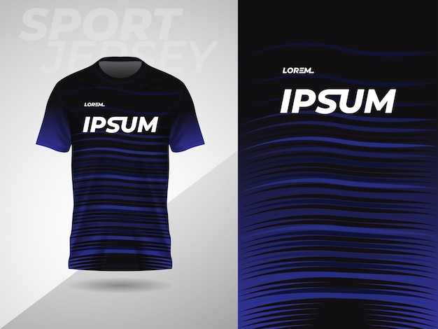 Niebieski Czarny Abstrakcyjny Projekt Koszulki Sportowej Do Piłki Nożnej Piłka Nożna Wyścigi Gry Motocross Kolarstwo Bieganie