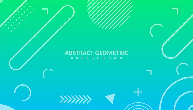 Niebieski i zielony geometryczny wzór tła