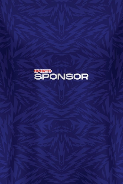 niebieski plakat na wydarzenie nazywa korporacyjnych sponsorów