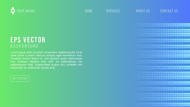 Plik wektorowy niebieski zielony gradient web design abstrakcyjne tło eps 10 wektor dla strony internetowej, strona docelowa, strona główna