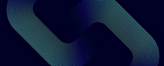 Plik wektorowy niebieskie abstrakcyjne tło z niebieskimi świecącymi liniami geometrycznymi nowoczesny błyszczący niebieski wzór diagonalnych zaokrąglonych linii