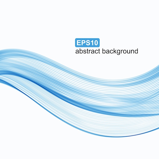Plik wektorowy niebieskie fale na białym tle.