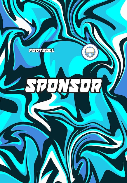 niebieskie i białe logo gry sportowej