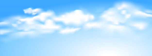 Plik wektorowy niebieskie niebo z obłocznym tłem