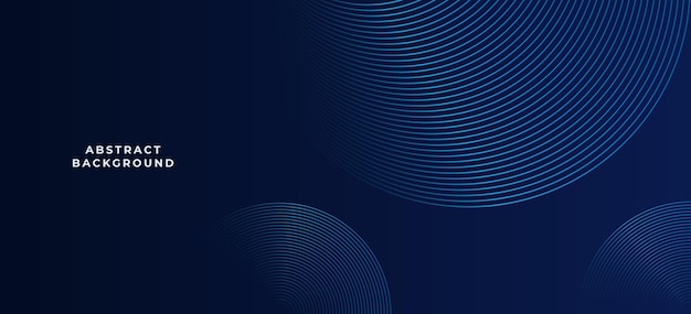 Niebieskie Tło Abstrakcyjne Z Linią Geometryczną Ilustracja Wektorowa Koncepcja Cyfrowej Technologii Przyszłości