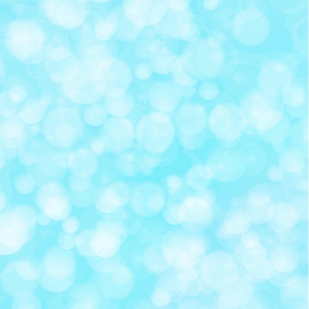 Niebieskie tło bokeh. Musujące świąteczne tło. Projekt na powitanie kartki świąteczne. Czy światła są nieostre. Streszczenie wektor ilustracja.