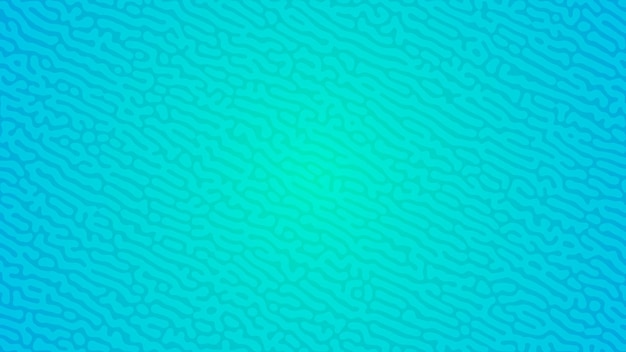 Niebieskie tło gradientowe reakcji Turinga Abstrakcyjny wzór dyfuzji z chaotycznymi kształtami Ilustracja wektorowa