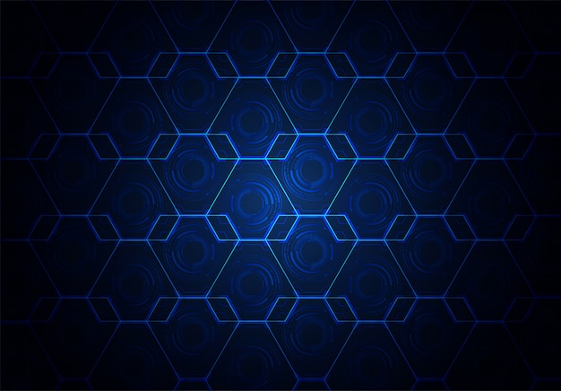 Niebieskie Tło O Strukturze Plastra Miodu