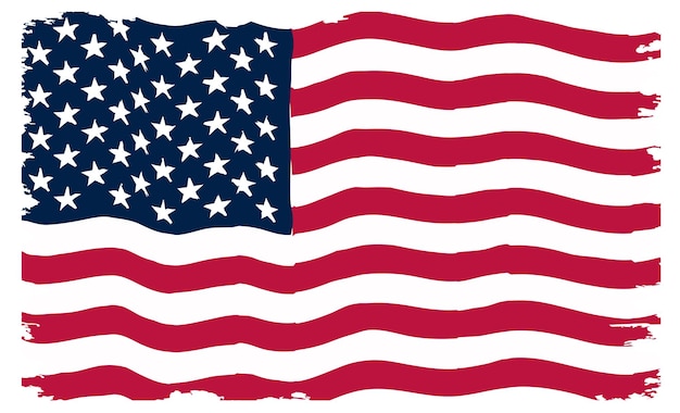 Nieczysty Falisty Flaga Stanów Zjednoczonych