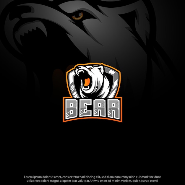 Niedźwiedź Maskotka Projekt Logo Dobre Wykorzystanie Symbolu Tożsamości Godło Graczy Gier Esport Youtube I Nie Tylko