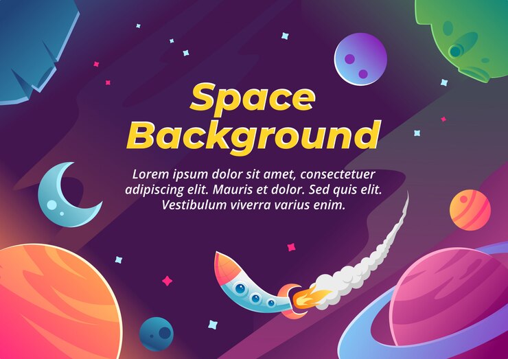 Nieprawdopodobny kosmos ilustraci tło