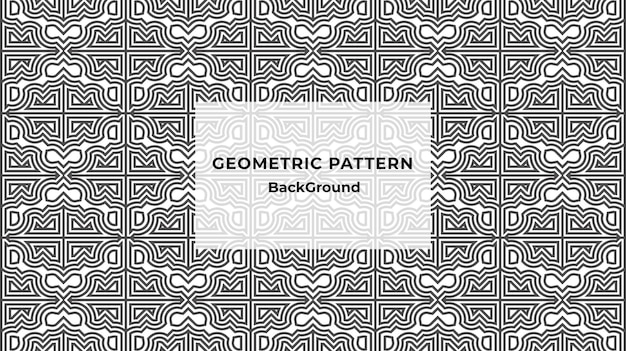 Niesamowite Abstrakcyjne Bezszwowe Geometryczne Kształty Linii Wzór Tła
