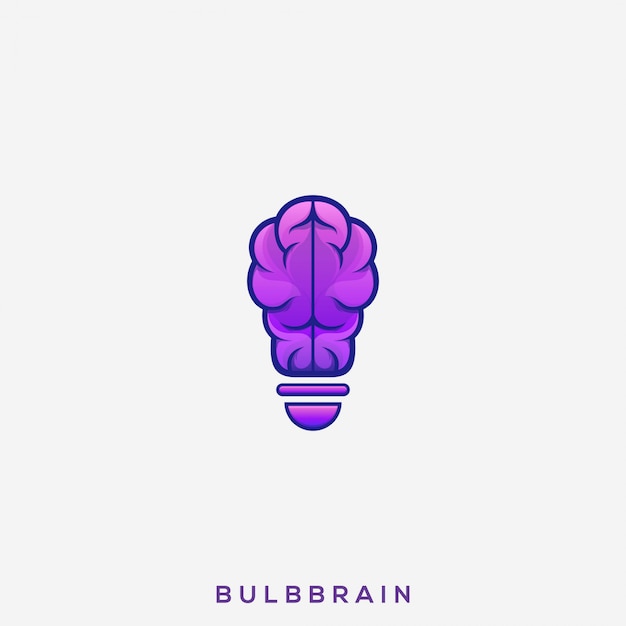 Niesamowite Logo Bulb Brain