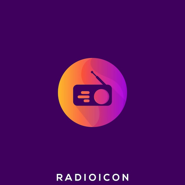 Plik wektorowy niesamowite logo radia