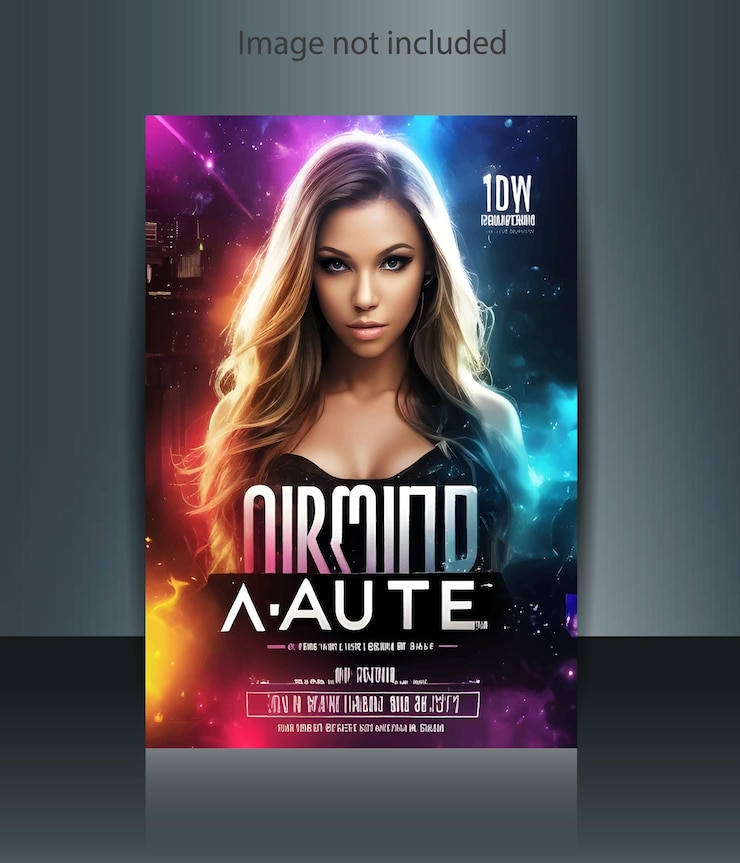 Wektor night party flyer lub projekt imprezy w klubie