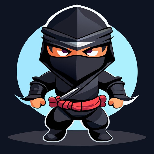 Plik wektorowy ninja concept art bundle