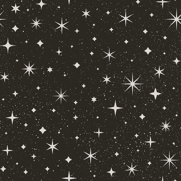 Plik wektorowy noc gwiaździste niebo wzór. tło wektor przestrzeni. streszczenie tekstura czarny z gwiazdą i białymi kropkami.