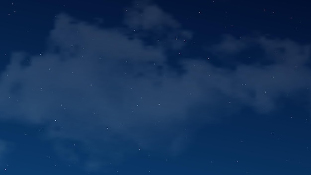 Plik wektorowy nocne niebo z chmurami i wieloma gwiazdami abstrakcyjne tło przyrody z gwiezdnym pyłem w głębokim wszechświecie ilustracja wektorowa