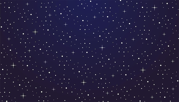 Nocne niebo z gwiazdowym tłem