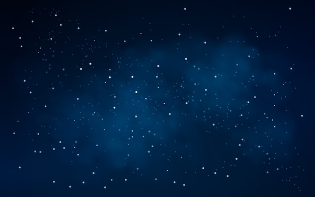 Nocnego nieba tło z gwiazdami