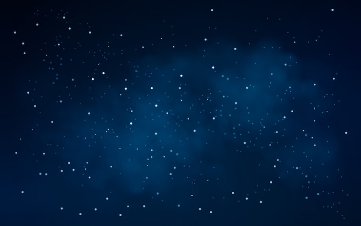 Nocnego nieba tło z gwiazdami