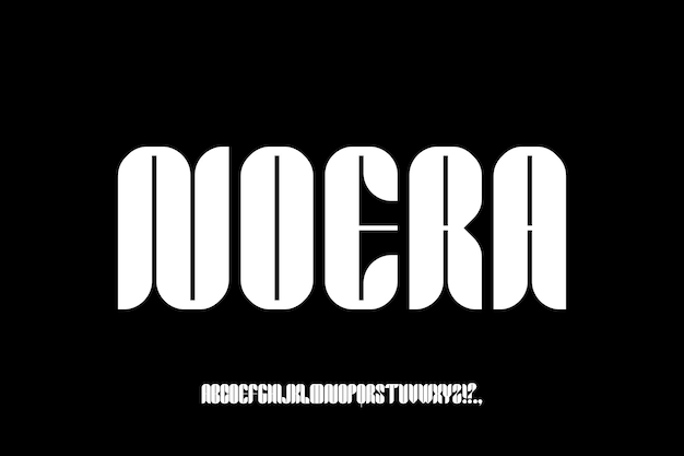 NOERA CZCIONKI WEKTOROWE WIELKIE PIĘKNE ESTETYCZNE EDYTOWALNE