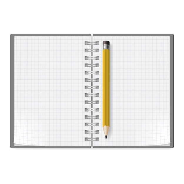 Notebook z ołówkiem