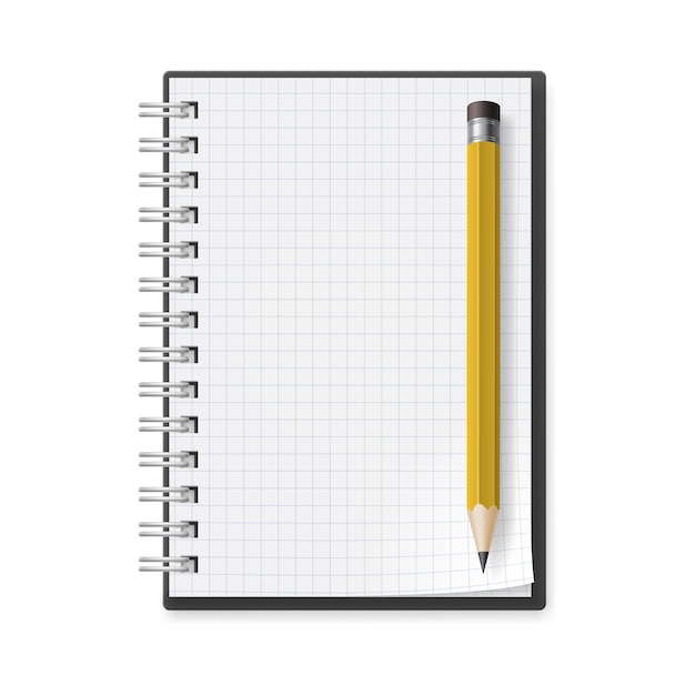 Notebook z ołówkiem