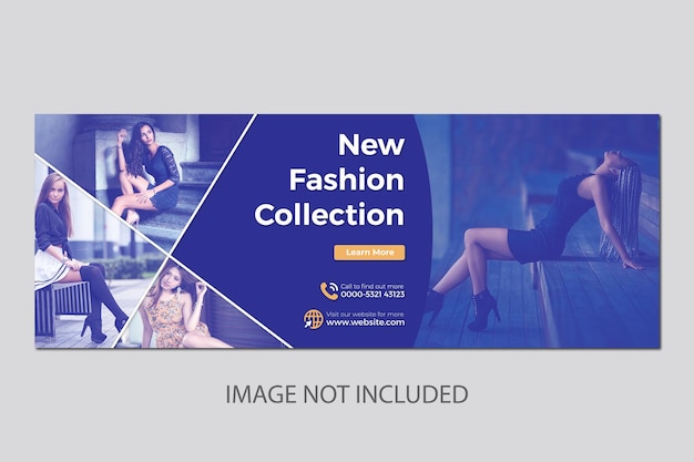 Plik wektorowy nowa kolekcja mody w mediach społecznościowych szablon banera internetowego