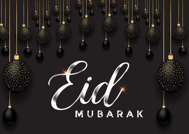 Nowa Realistyczna Wizytówka Eid Mubarak