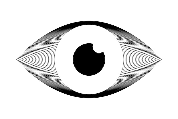 Plik wektorowy nowoczesna ikona ludzkiego oka ilustracja wektorowa